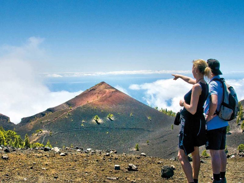 Independent hiking tours along the GR131 on the island La Palma