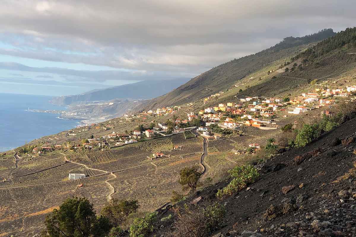 Las Indias con vista al oeste de La Palma