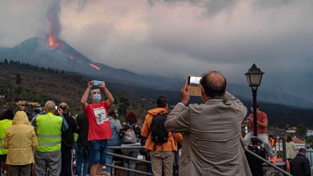 ver el volcán de La Palma