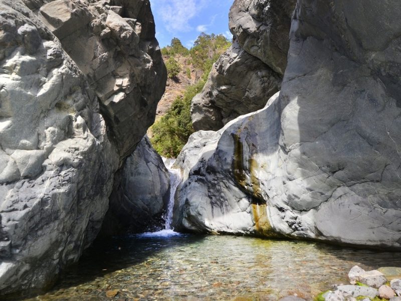 Rio Taburiente en el Barranco de Las Angustias de La Palma