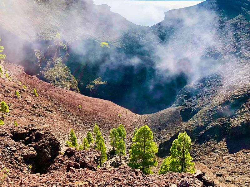 Volcán Martin en la Ruta de los Volcanes en La Palma