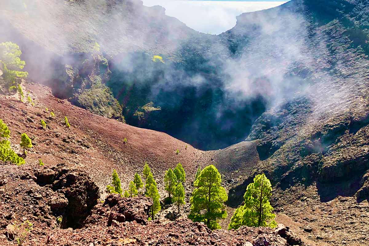 Volcán Martin en la Ruta de los Volcanes en La Palma