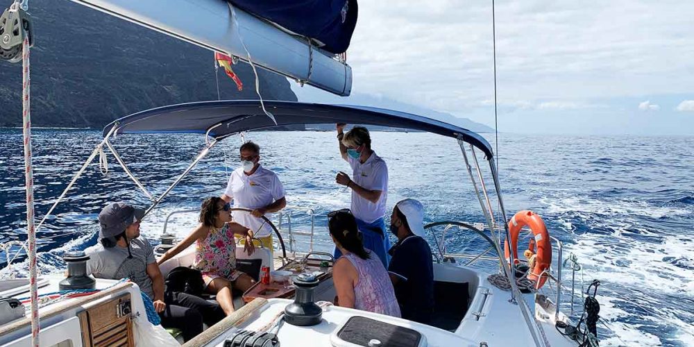 Excursión en velero por el norte de La Palma