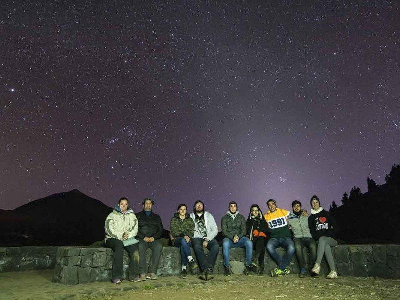 Observacion de estrellas en Tenerife