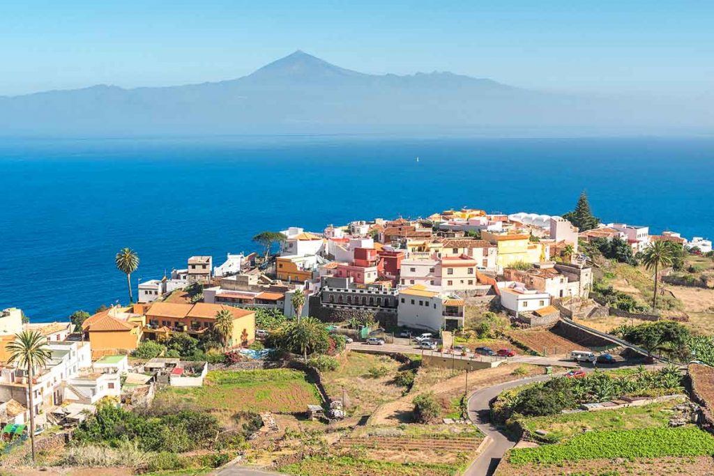 La Gomera Agulo con Vista al Teide de Tenerife