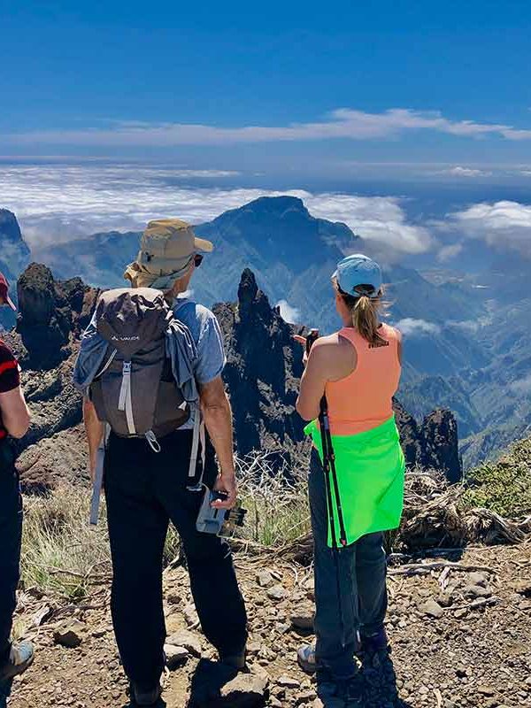 Senderismo en La Palma: Vista desde el Roque de Los Muchachos hacia La Caldera