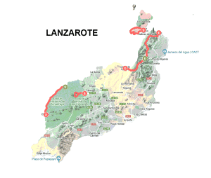 Lanzarote Mapa - una semana senderismo guiado