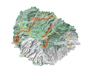 La Gomera Highlight - mapa
