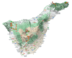 Mapa Tenerife Highlights