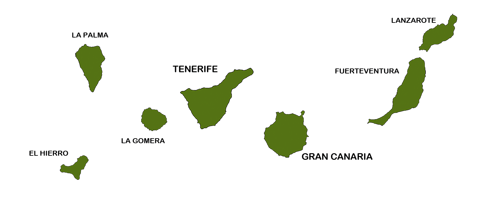 Islas Canarias - Grupos